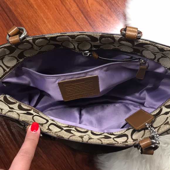 Coach F17726 Gallery Signature East west tote bag